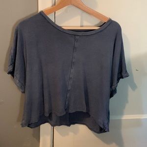 Purple American eagle crop top